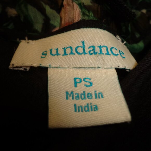 NWOT Sundance Tiered Floral Dress SP Lined Sheer Long Sleeves Multi - Picture 3 of 12